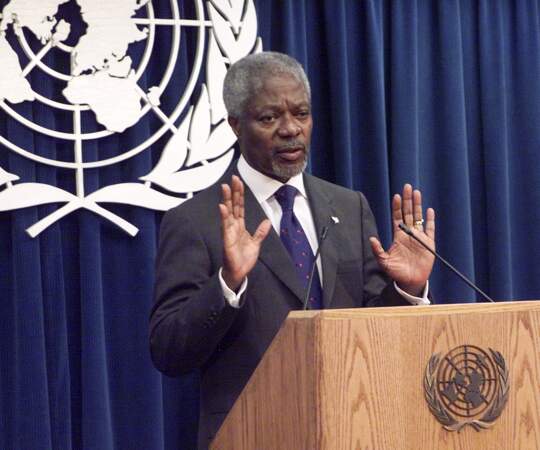 Kofi Annan, le 18 août