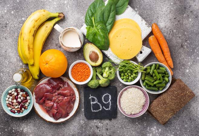 Vitamine B9 : top 30 des aliments qui en contiennent le plus