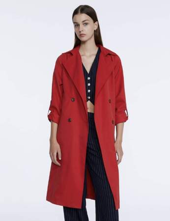Trench tendance : rouge