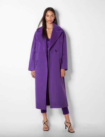 Manteau tendance : violet