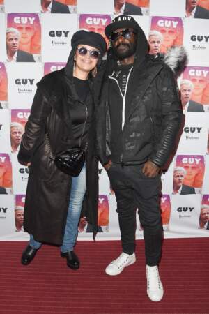 Lââm et son mari Robert Suber assistent à la projection du film "Guy" suivie du concert exceptionnel d’Alex Lutz à Bobino, à Paris, le 4 décembre 2018. 