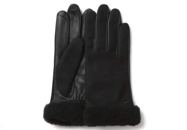 Cadeaux de Noël pour femme : gants en cuir UGG