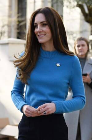 Le brushing lisse de Kate Middleton