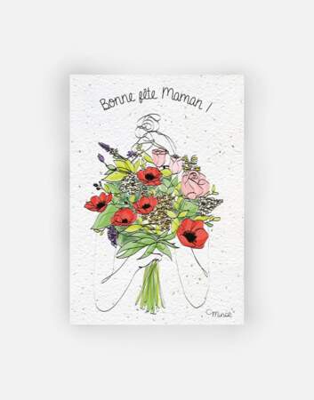 Une carte ensemencée, Papier Fleur, 5€