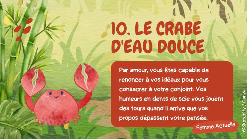 10-Le crabe d'eau douce 
