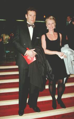 Pierre Sled et Sophie Davant à la dixième cérémonie des 7 d'Or en février 1995.