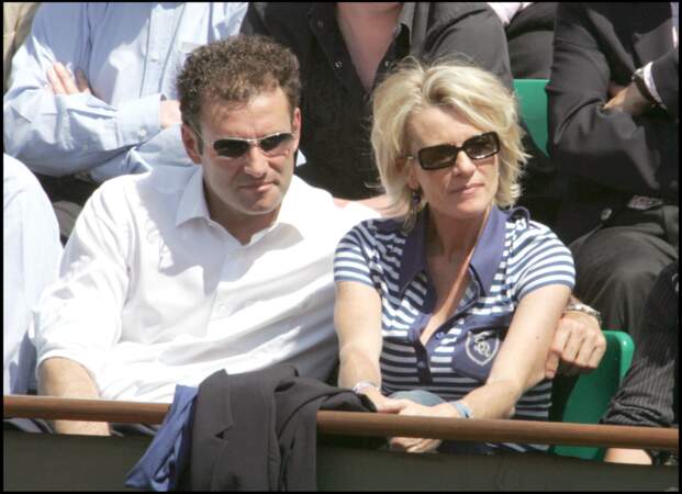 Pierre Sled et Sophie Davant à Roland-Garros en juin 2006.