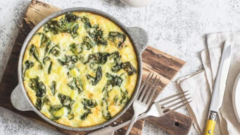 Frittata simple et rapide aux épinards