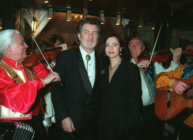 Eddy Mitchell et sa femme Muriel Bailleul : 1996