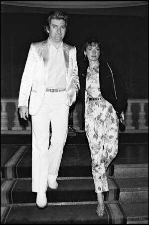 Eddy Mitchell et sa femme Muriel Bailleul : 1980