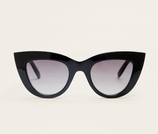 Les lunettes de soleil oeil-de-chat noires 