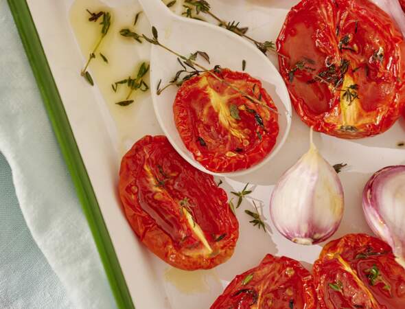 Tomates confites au thym