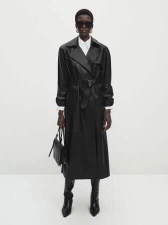 Trench coat femme 2023 : le trench en cuir 