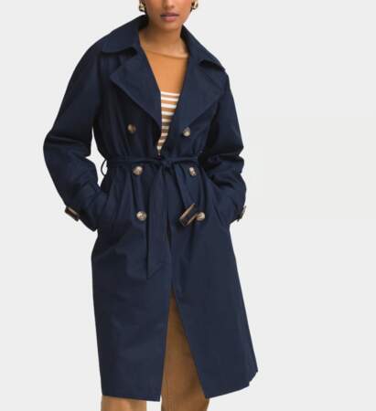 Trench coat femme 2023 : le trench bleu marine