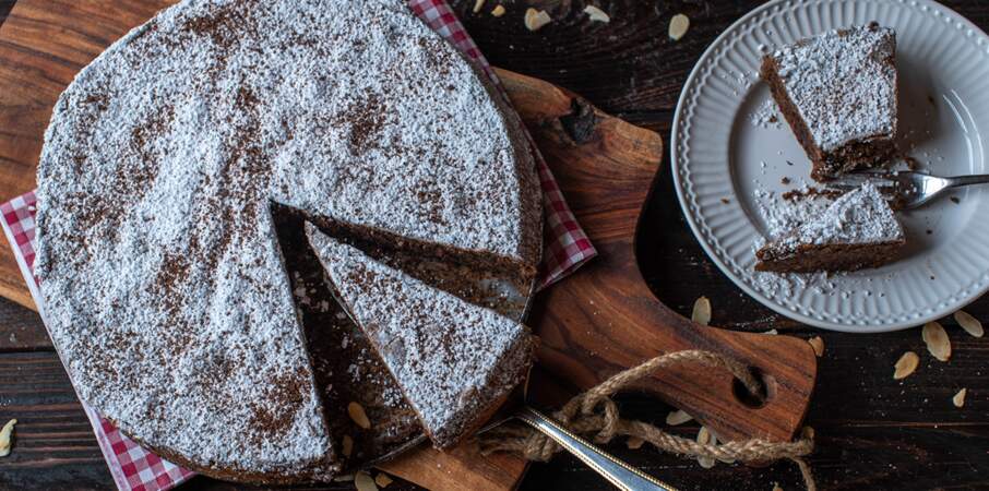 Torta caprese de Laurent Mariotte : la recette du gâteau au chocolat sans farine