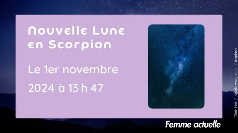 Nouvelle Lune en Scorpion du 1er novembre à 13 h 47