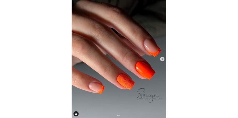 Vernis à ongles : orange flash