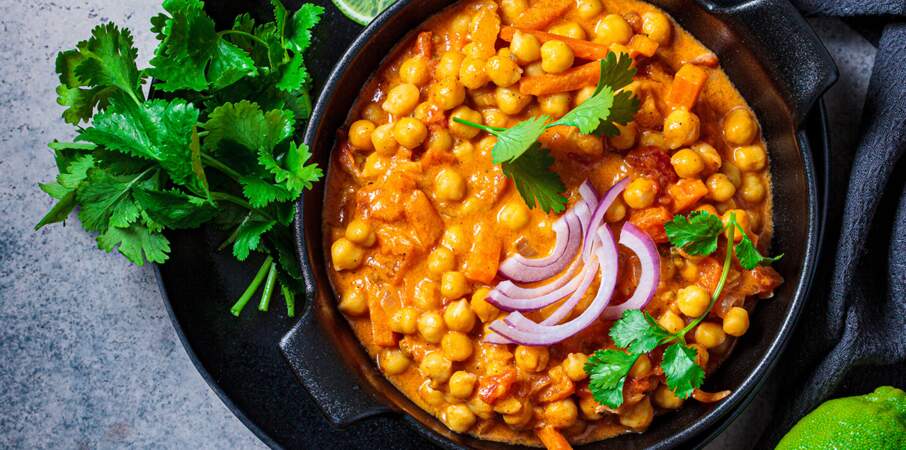 Curry aux pois chiche : la recette petit prix et facile