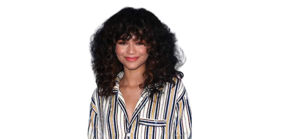 La frange curly adoptée par Zendaya lors d'une des cérémonies des Teen Choice Awards