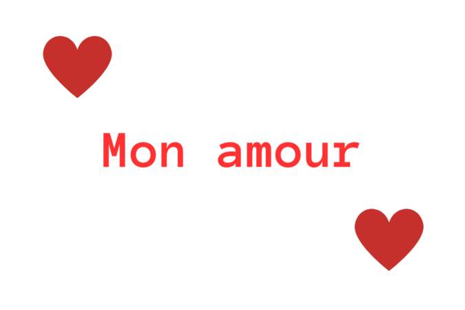 "Mon amour"
