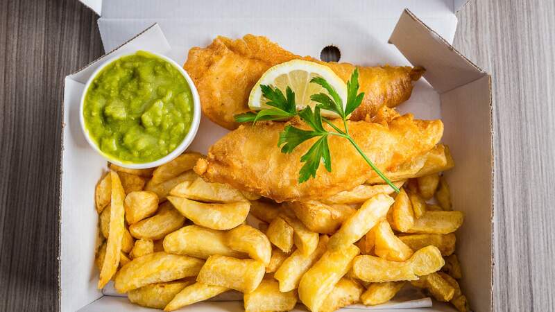 Le fish and chips