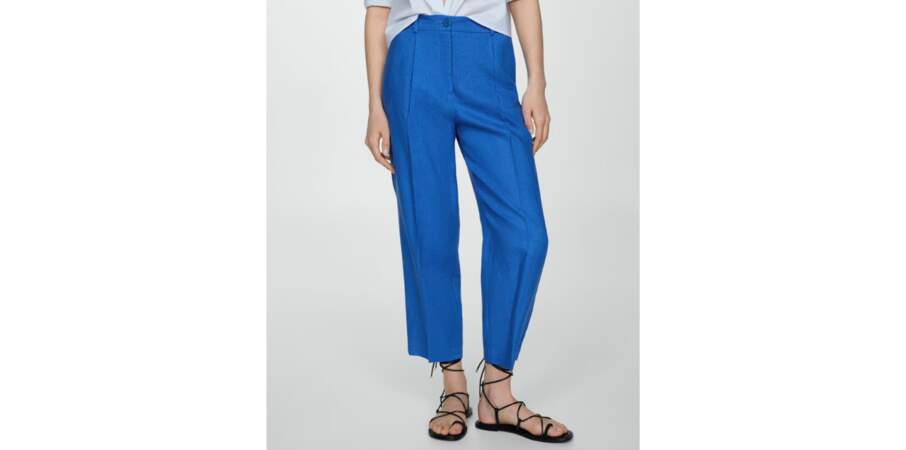 Bleu cobalt : le pantalon droit
