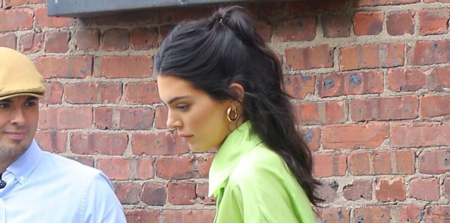 Kendall Jenner opte pour une demi-queue avec mèches.
