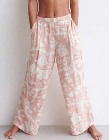 Pantalon à fleurs pastel