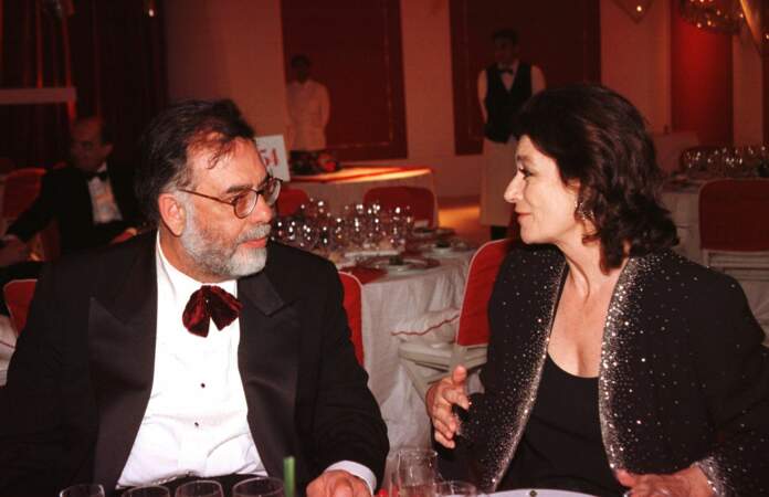 Francis Ford Coppola et Anouk Aimée en 1997