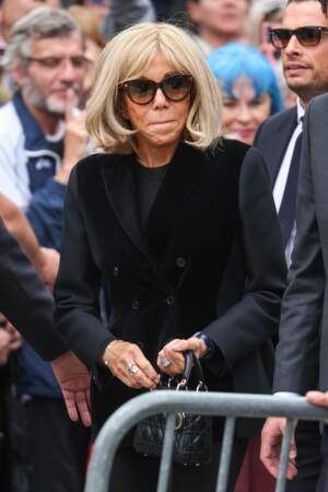 Brigitte Macron aux funérailles de Françoise Hardy